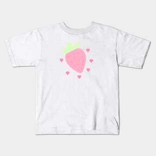 strawberry hearts Kids T-Shirt